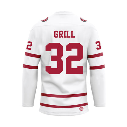 Alabama - Softball Alumni : Kat Grill - White Hockey Jersey