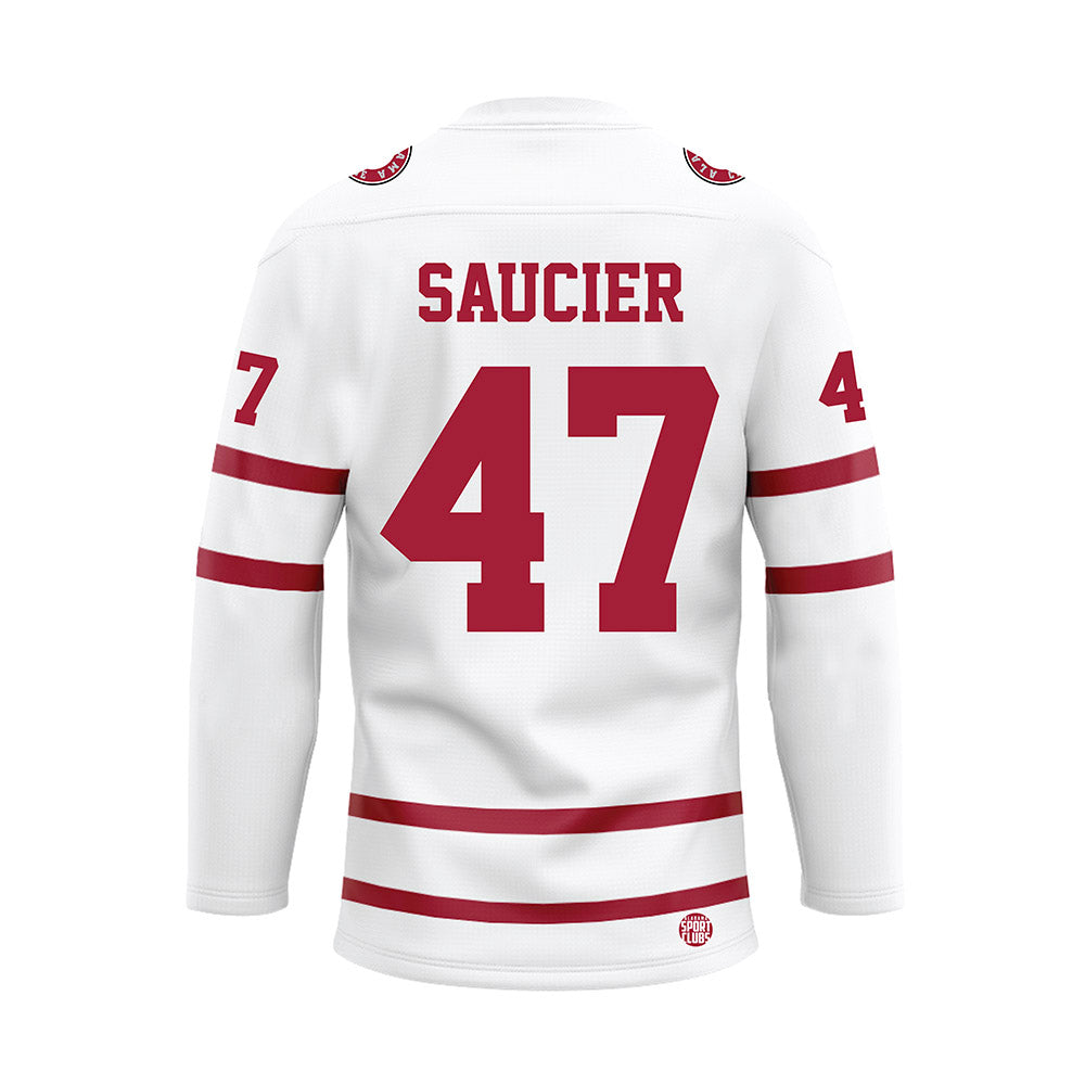 Alabama - Football Alumni : Robert Saucier - White Hockey Jersey