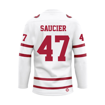 Alabama - Football Alumni : Robert Saucier - White Hockey Jersey