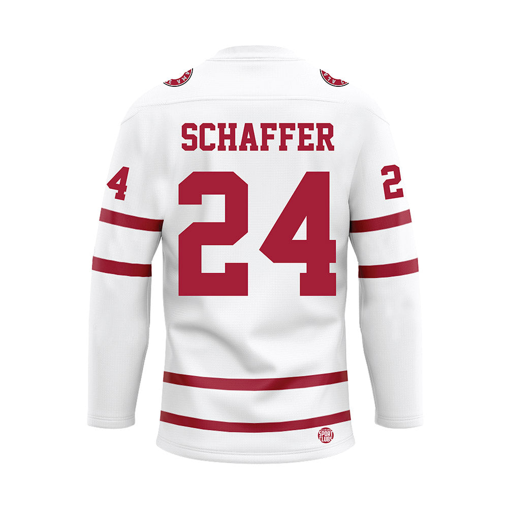 Alabama - Mens Basketball Alumni : Lawson Schaffer - White Hockey Jersey