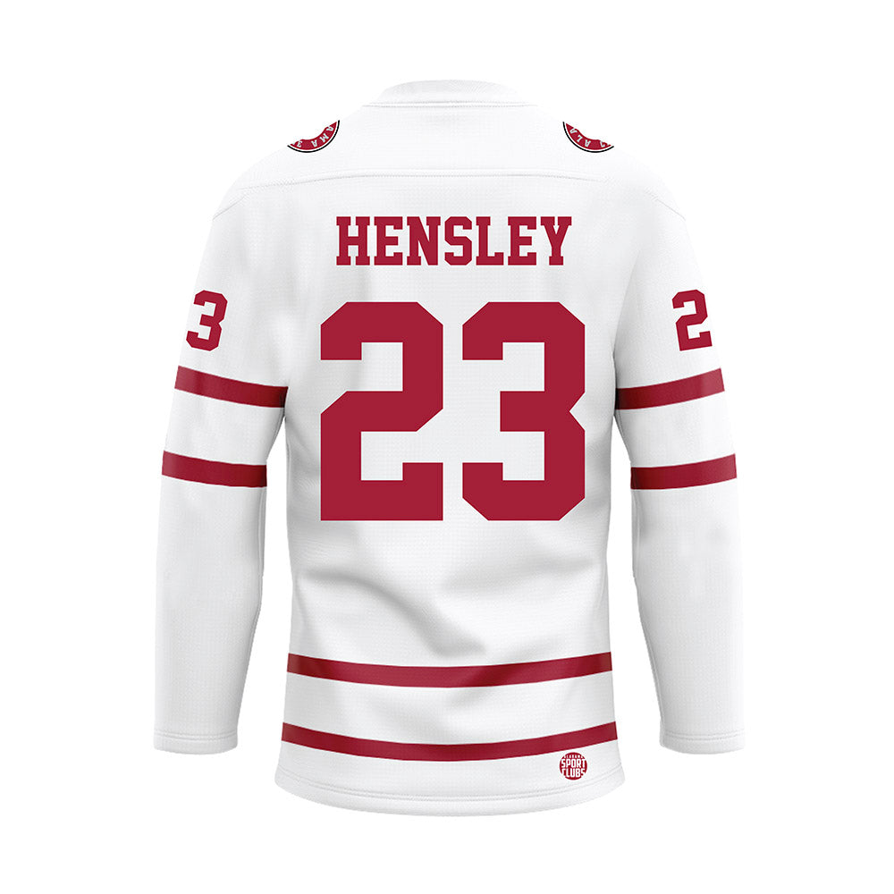 Alabama - Softball Alumni : Faith Hensley - White Hockey Jersey