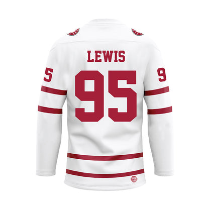 Alabama - Football Alumni : Brandon Lewis - White Hockey Jersey