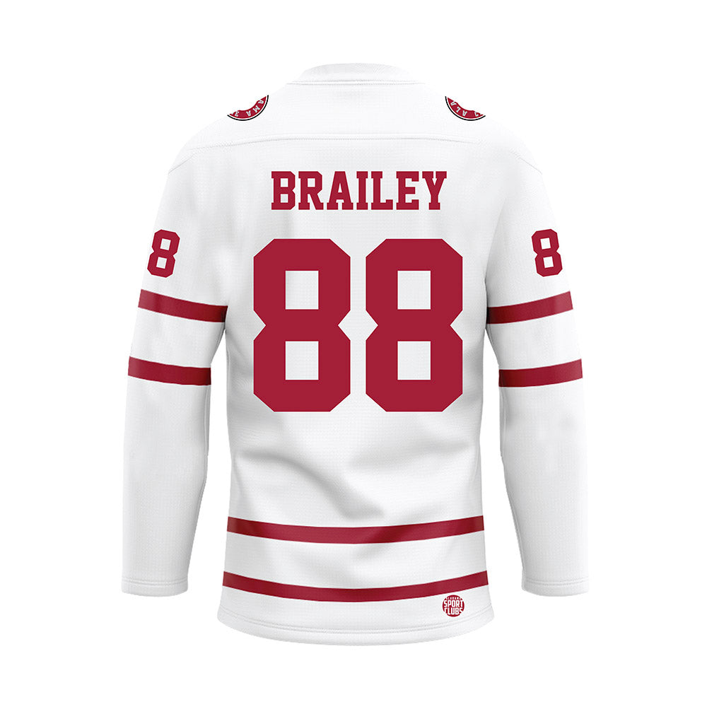 Alabama - NCAA Baseball : Beau Brailey - White Hockey Jersey