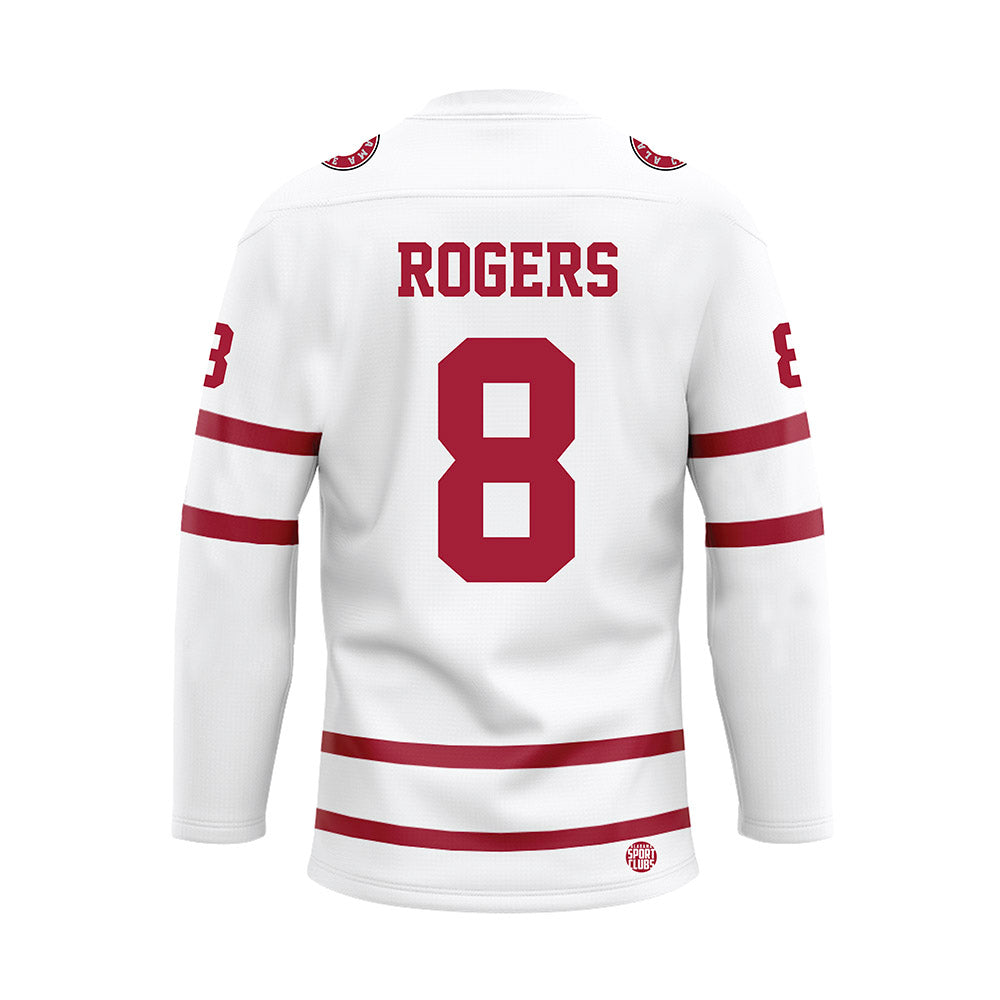 Alabama - Football Alumni : Chris Rogers - White Hockey Jersey