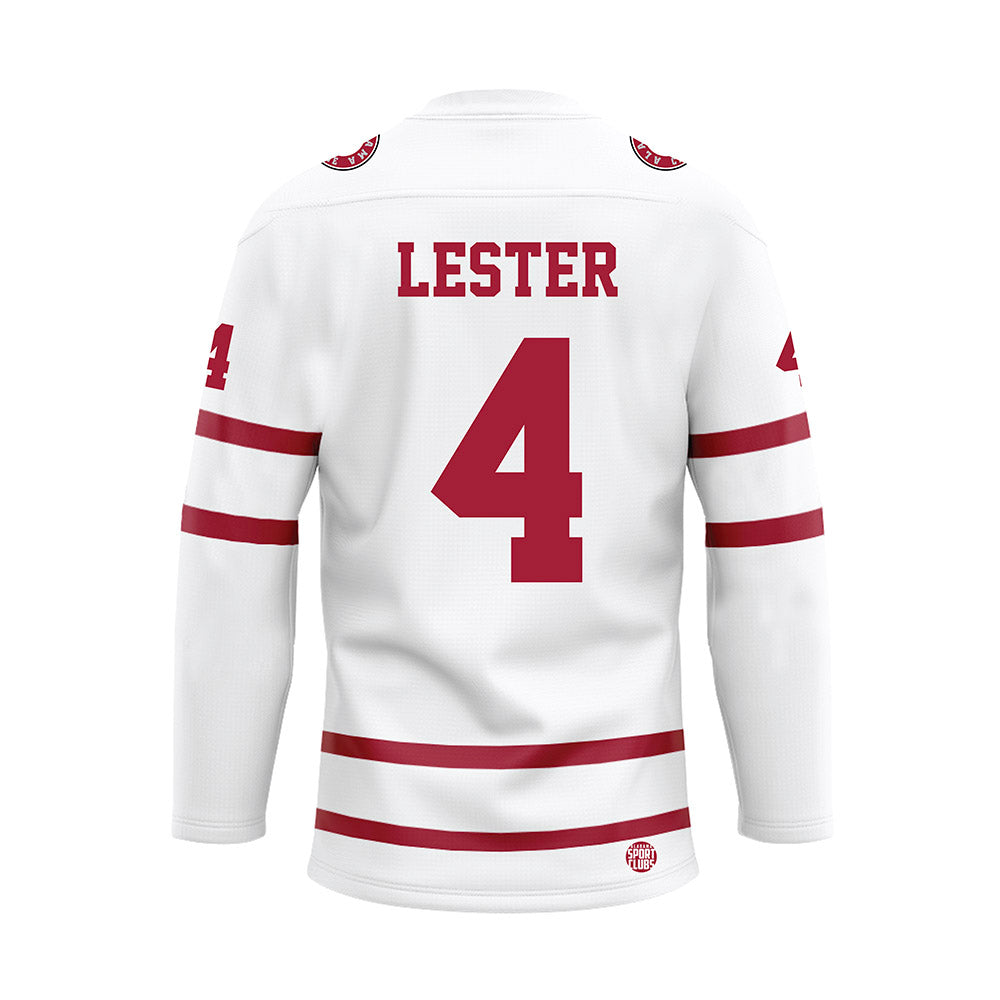 Alabama - NCAA Women's Basketball : Eris Lester - White Hockey Jersey