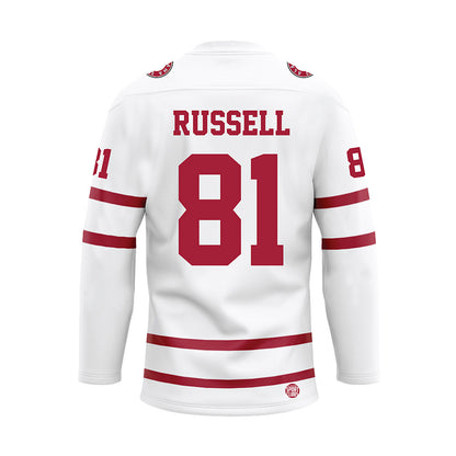 Alabama - Football Alumni : Lamonde Russell - White Hockey Jersey