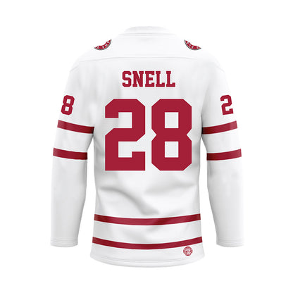 Alabama - NCAA Baseball : Kade Snell - White Hockey Jersey