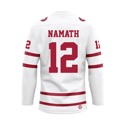 Alabama - Football Alumni : Joe Namath - White Hockey Jersey