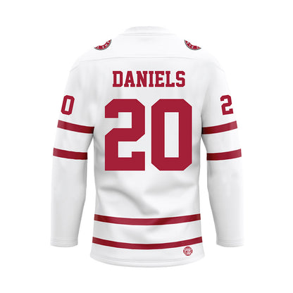 Alabama - Mens Basketball Alumni : LaKory Daniels - White Hockey Jersey