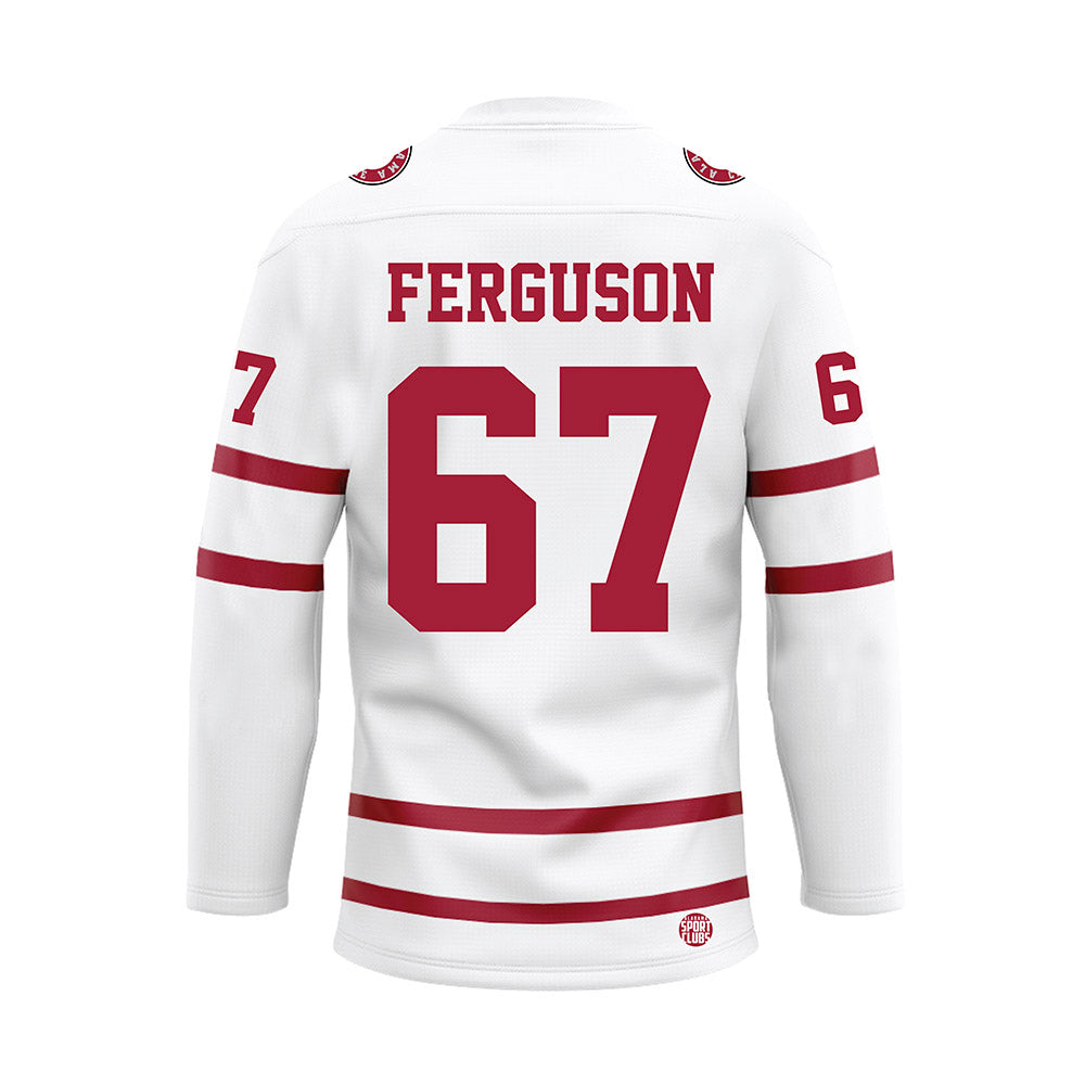 Alabama - Football Alumni : Richard Ferguson - White Hockey Jersey