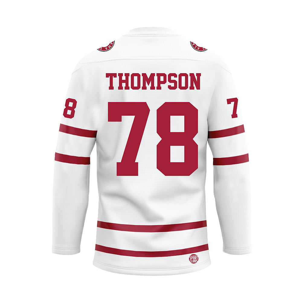 Alabama - Football Alumni : Louis Thompson - White Hockey Jersey