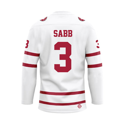 Alabama - NCAA Football : Keon Sabb - White Hockey Jersey