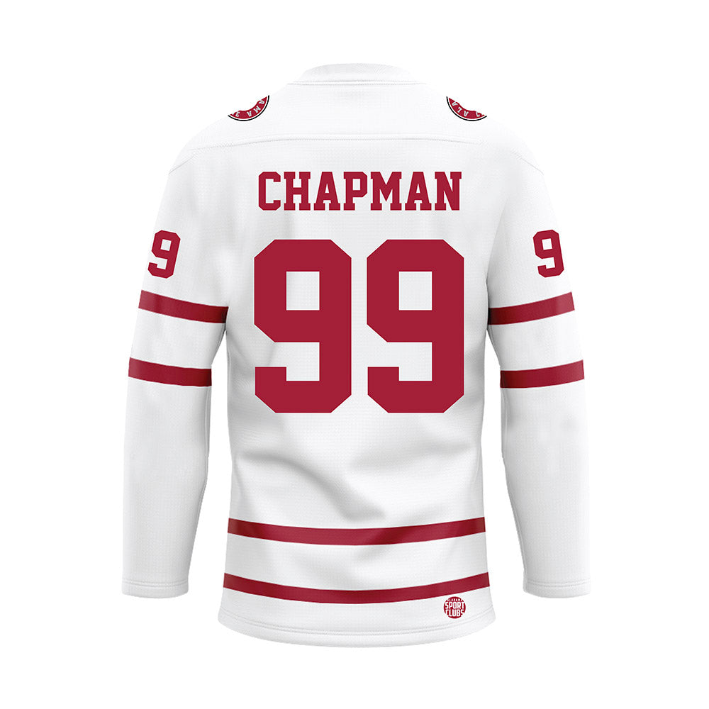 Alabama - Football Alumni : Joshua Chapman - White Hockey Jersey