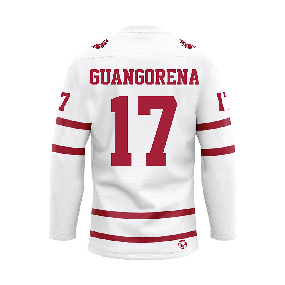 Alabama - NCAA Baseball : Kameron Guangorena - White Hockey Jersey