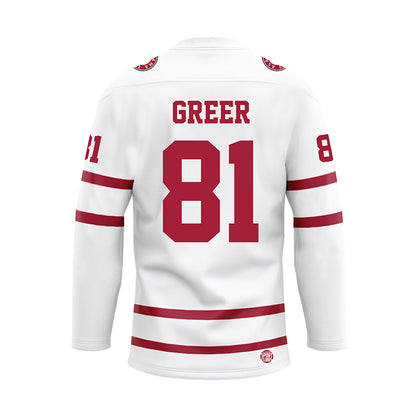 Alabama - Football Alumni : Brandon Greer - White Hockey Jersey