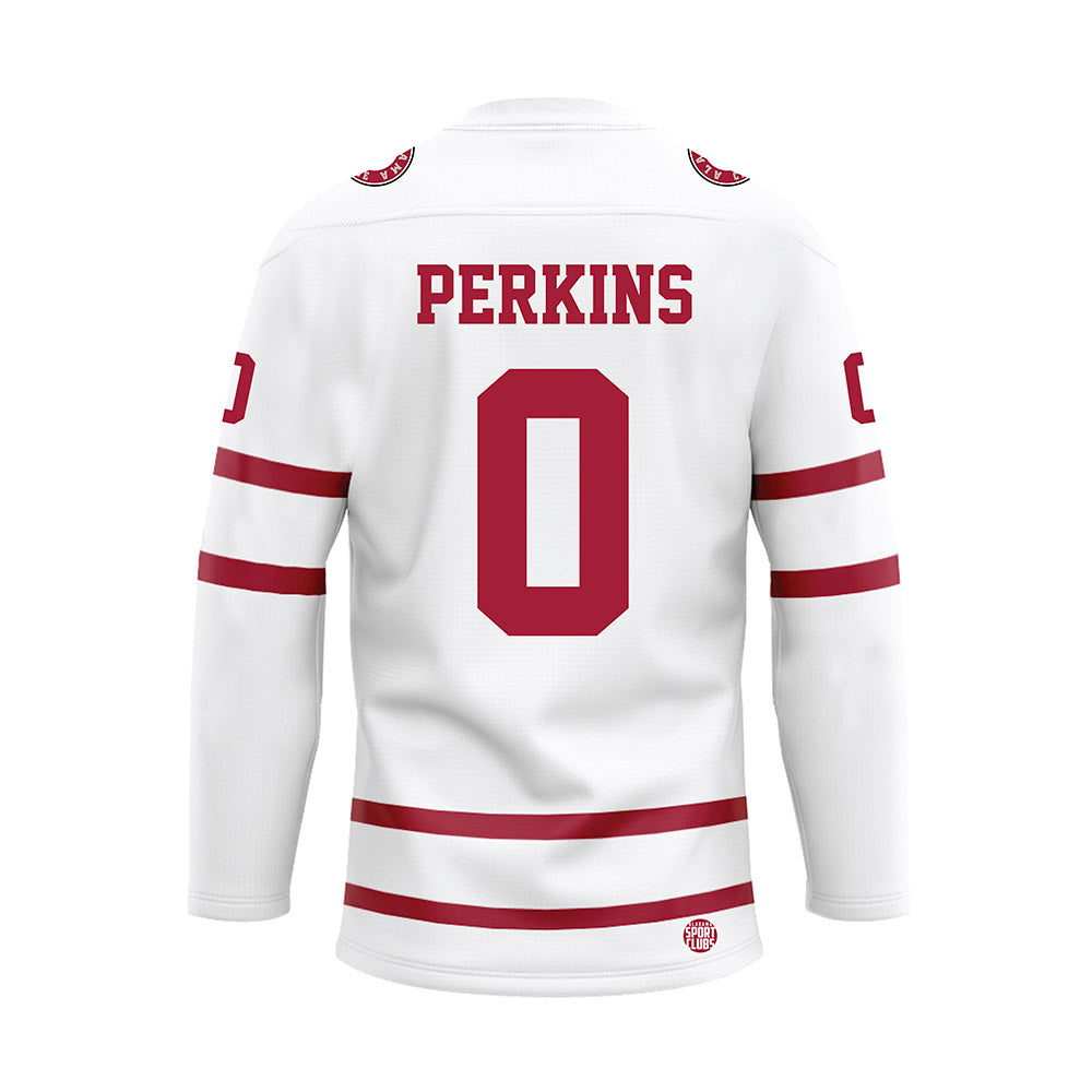 Alabama - NCAA Cheerleading : Aaliyah Perkins - White Hockey Jersey