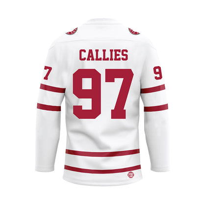 Alabama - Football Alumni : Kelly Callies - White Hockey Jersey