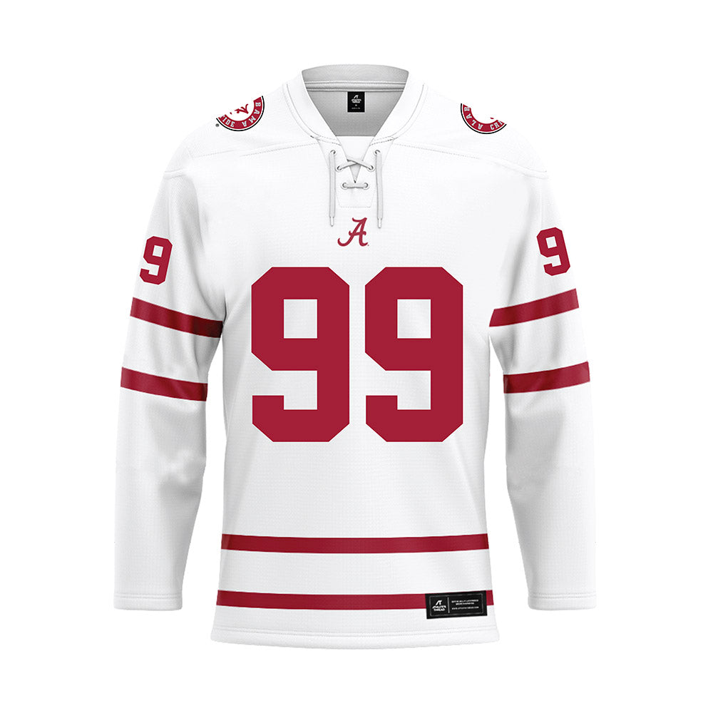 Alabama - Football Alumni : Leigh Tiffin - White Hockey Jersey