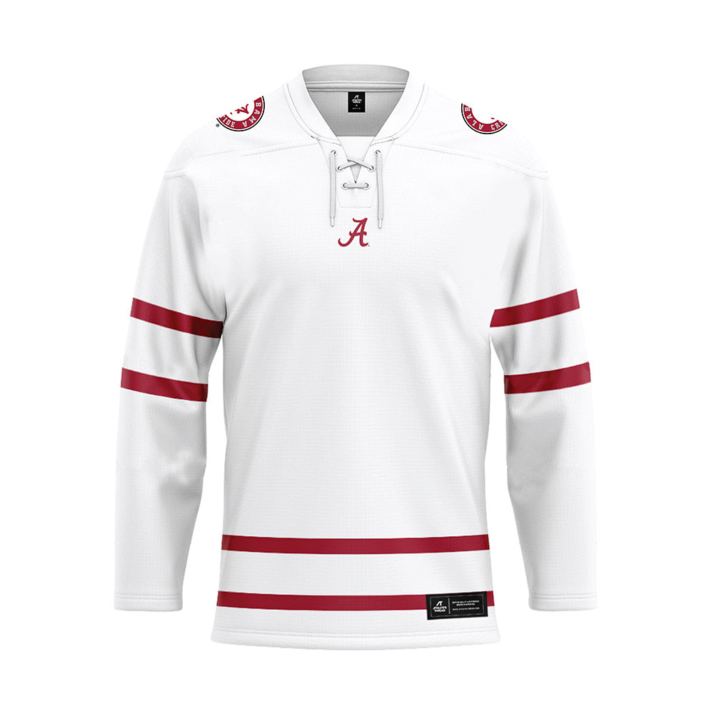 Alabama - Mens Basketball Alumni : Wimp Sanderson - White Hockey Jersey