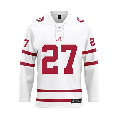 Alabama - NCAA Football : Tony Mitchell - White Hockey Jersey