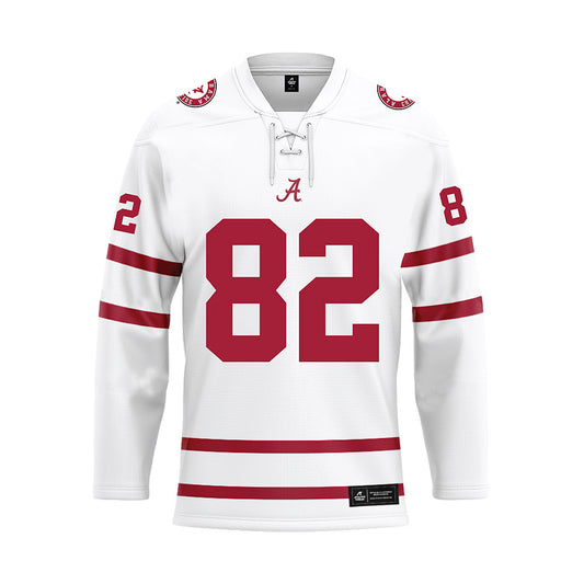 Alabama - Football Alumni : Terry Jones Jr - White Hockey Jersey