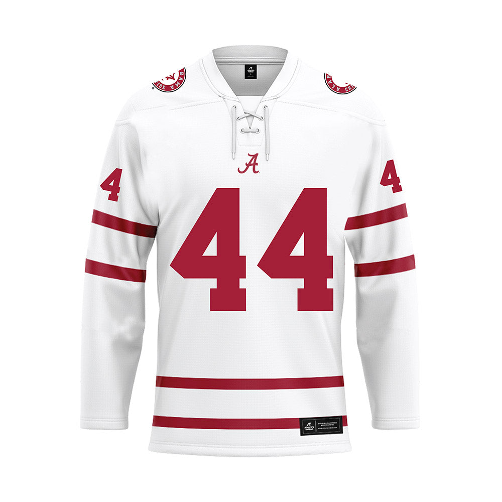 Alabama - Football Alumni : Donald Faust - White Hockey Jersey