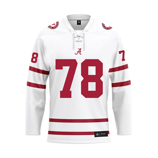 Alabama - Football Alumni : Louis Thompson - White Hockey Jersey