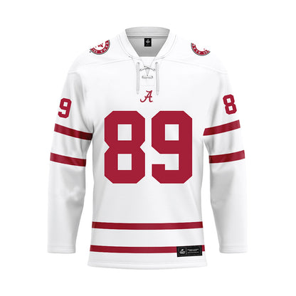 Alabama - Football Alumni : Ed Hines - White Hockey Jersey