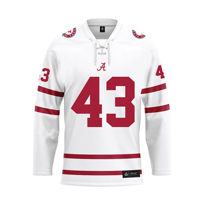 Alabama - Football Alumni : AJ Walker - White Hockey Jersey