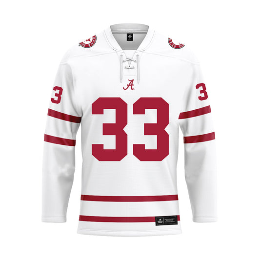 Alabama - NCAA Football : Hunter Osborne - White Hockey Jersey