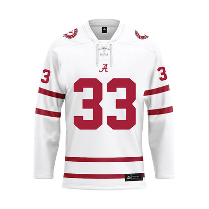 Alabama - NCAA Men's Basketball : Jonas Wilkin - White Hockey Jersey-0