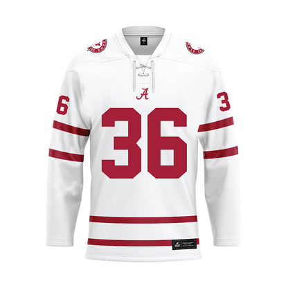 Alabama - Football Alumni : Chris Goode - White Hockey Jersey