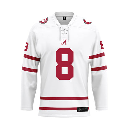 Alabama - Football Alumni : Butch Worley - White Hockey Jersey