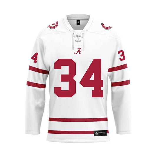 Alabama - Football Alumni : Ben Howell - White Hockey Jersey