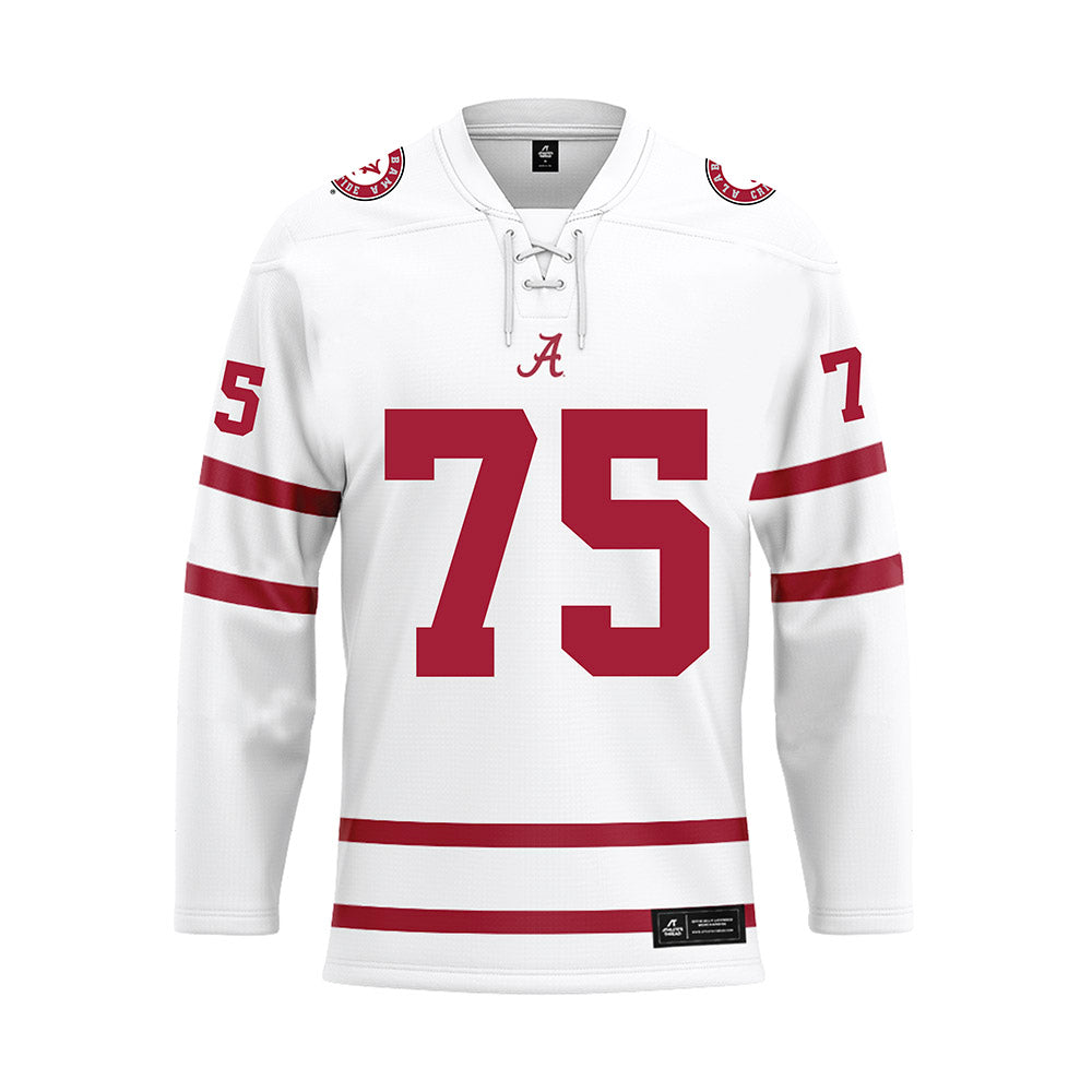 Alabama - NCAA Football : Wilkin Formby - White Hockey Jersey