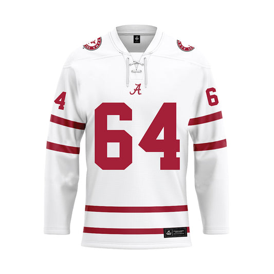 Alabama - NCAA Football : Mac Smith - White Hockey Jersey