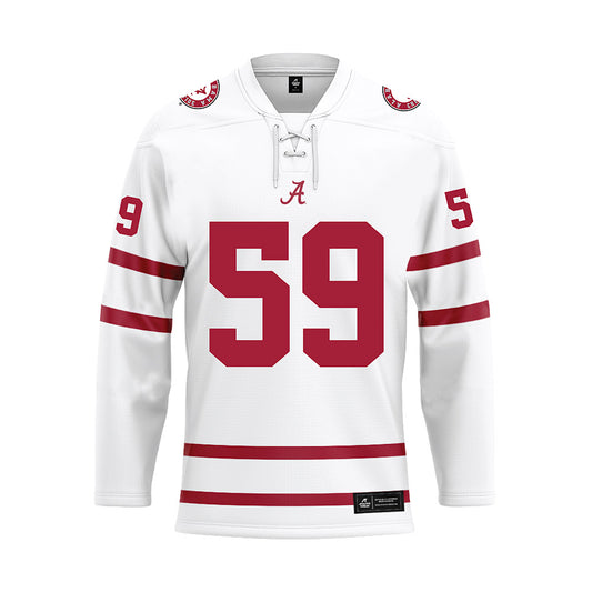 Alabama - Football Alumni : Sylvester Croom - White Hockey Jersey