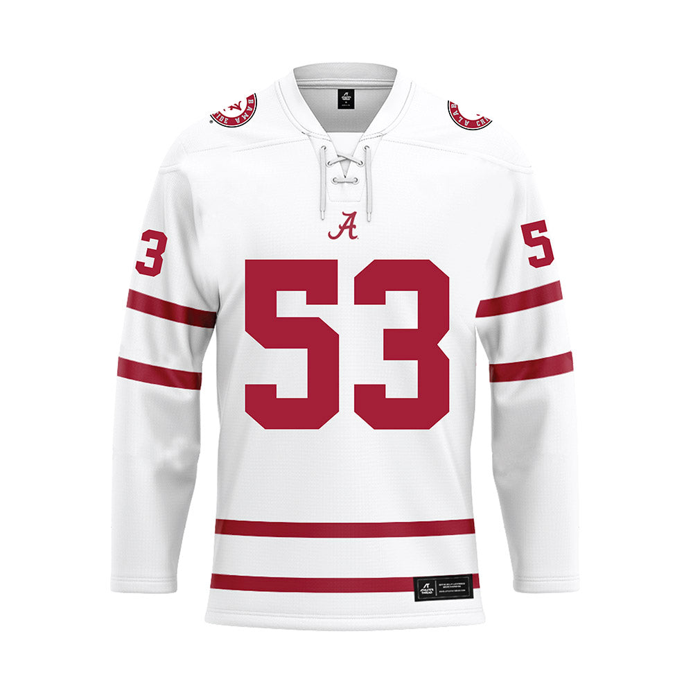 Alabama - Football Alumni : Granison Wagstaff - White Hockey Jersey