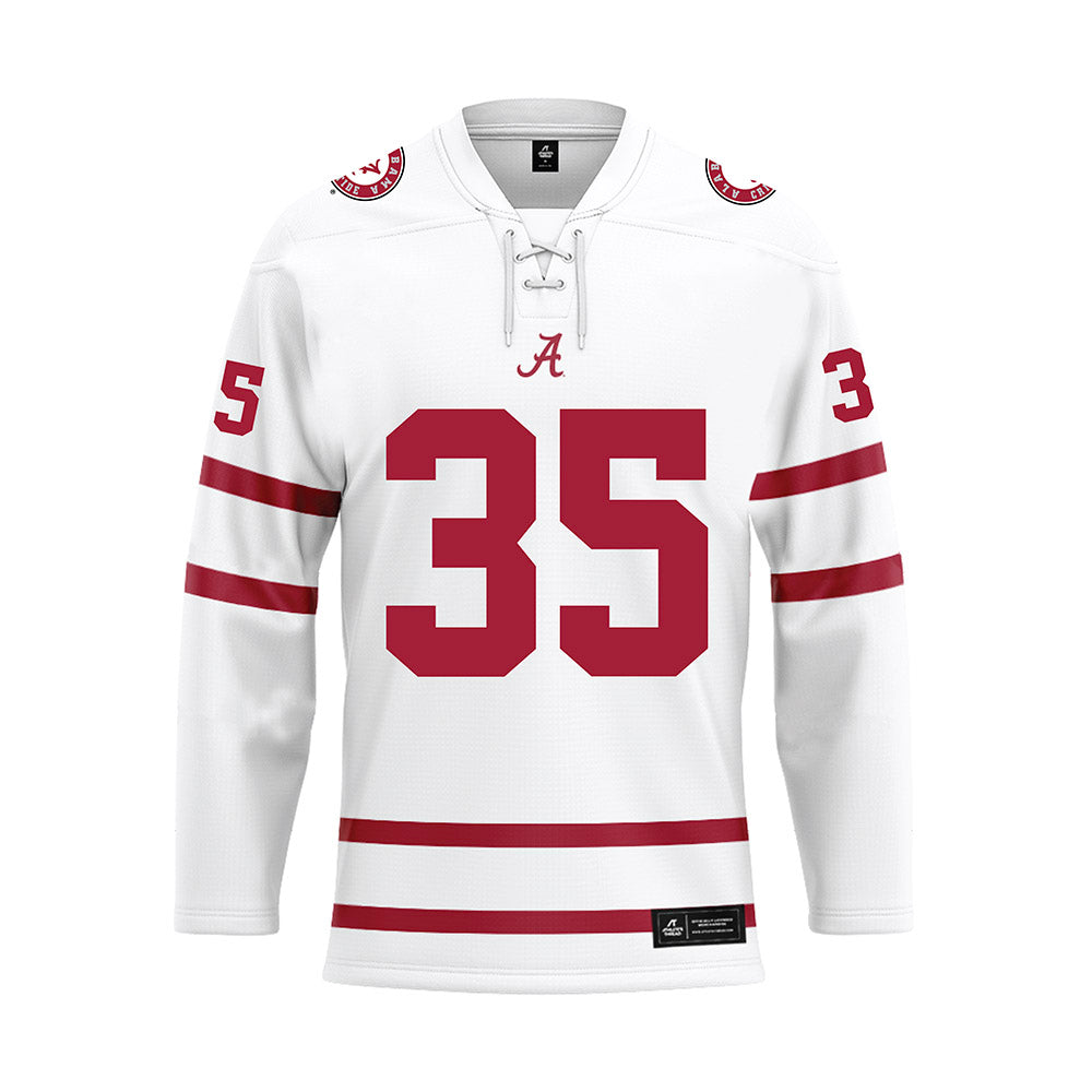 Alabama - Football Alumni : Jeff Fagan - White Hockey Jersey