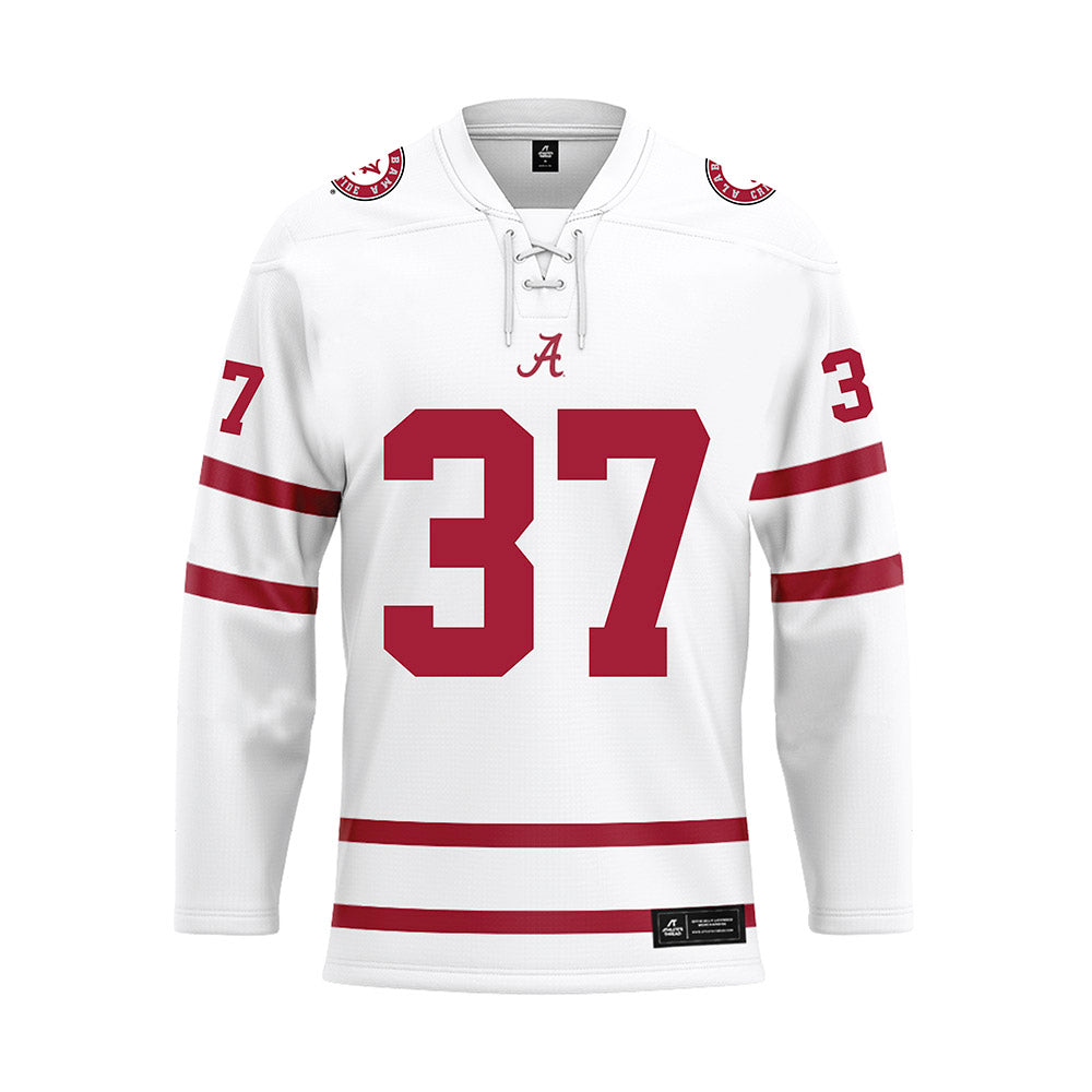 Alabama - Football Alumni : Jonathan Rice - White Hockey Jersey