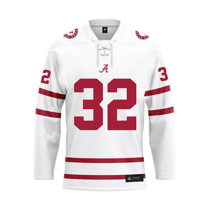 Alabama - NCAA Football : Jay Loper - White Hockey Jersey