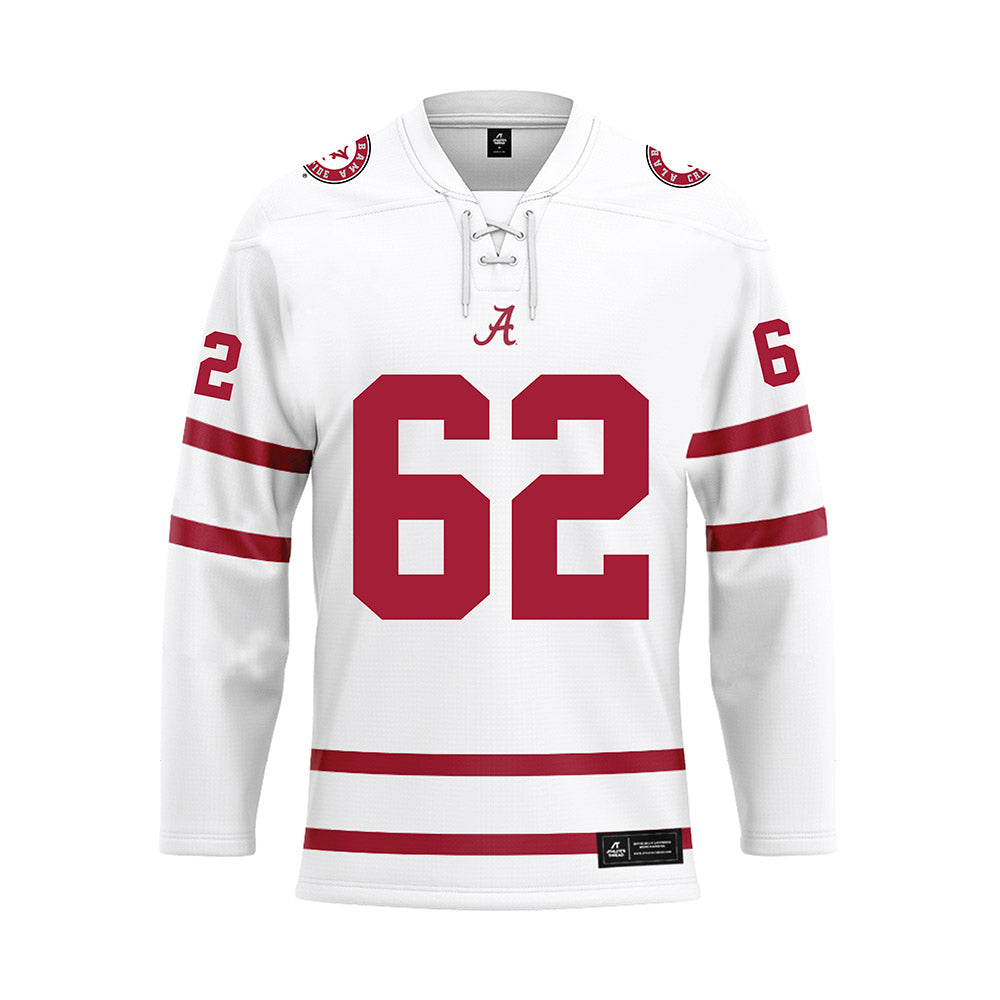 Alabama - Football Alumni : Randy Hall - White Hockey Jersey