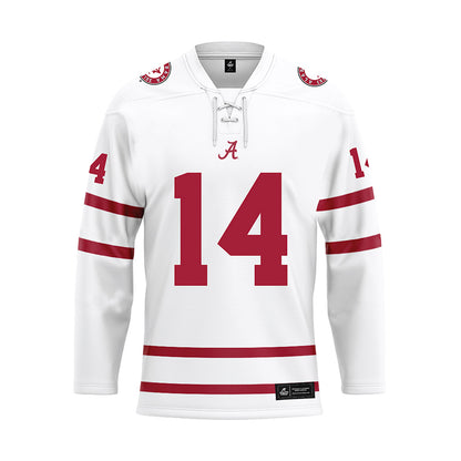 Alabama - Football Alumni : Tyler Watts - White Hockey Jersey