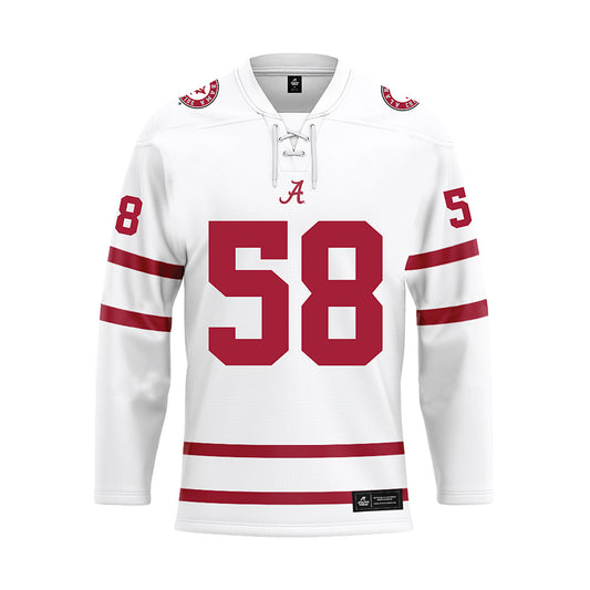 Alabama - Football Alumni : Steve Mott - White Hockey Jersey