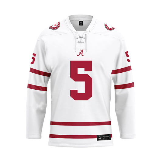 Alabama - Mens Basketball Alumni : Jaden Shackelford - White Hockey Jersey