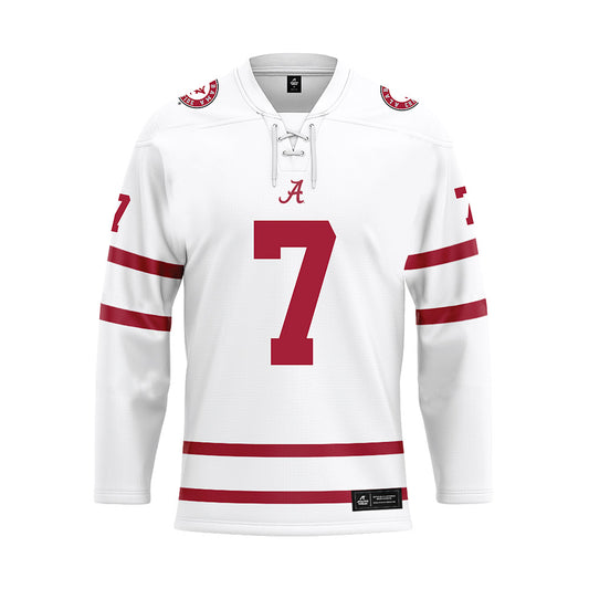 Alabama - NCAA Softball : Catelyn Riley - White Hockey Jersey