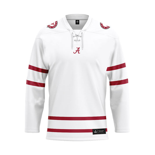 Alabama - NCAA Football : Kalen DeBoer - White Hockey Jersey