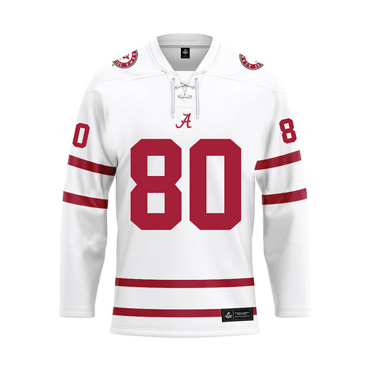 Alabama - NCAA Football : Josh Cuevas - White Hockey Jersey