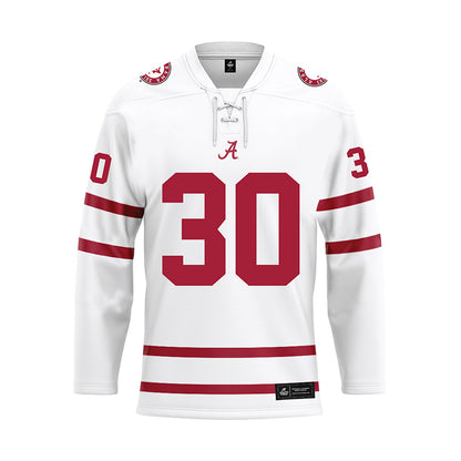 Alabama - Football Alumni : Denzel Devall - White Hockey Jersey