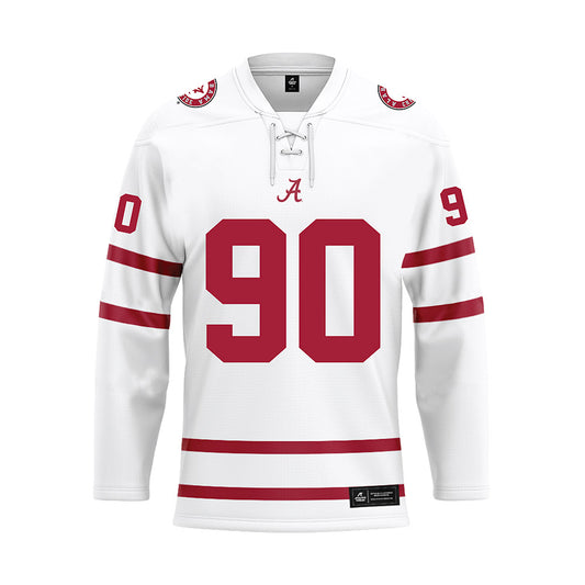 Alabama - Football Alumni : Jeremy Shelley - White Hockey Jersey